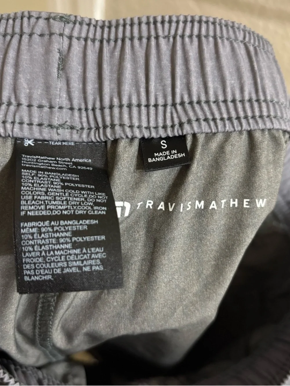 Travis Mathew Gray Floral Tile Shorts